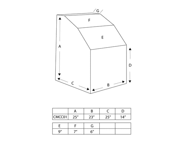 RIO MARINE CUSTOMS | Fiberglass Boat Console | Model CMCC00 | 23" W x 25" H x 25" D | Nida-Core Reinforced | For Small Skiffs
