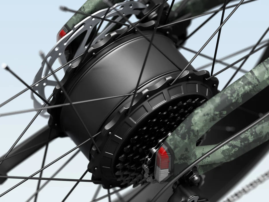 Himiway | Electric Bike | Model D5 2.0 ST (Step-Thru) Camo | 750W Hub Motor | 26 x 4.0” Fat Tires | 65 Mile Range | 400 lb Payload | 90Nm Torque | For Hunting, Off-Road Trails & All-Terrain Adventure