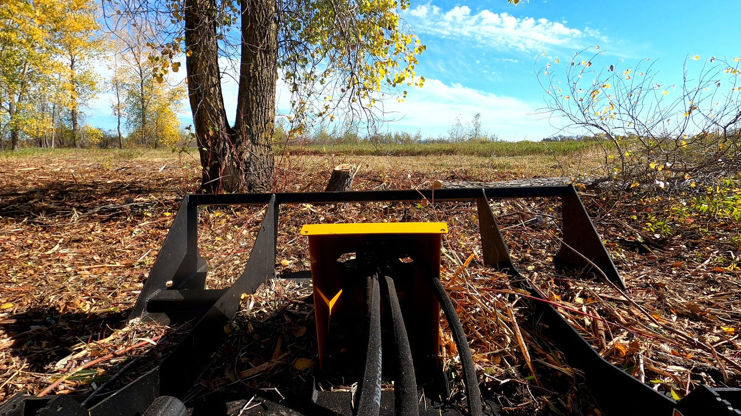 Erskine Industrial Direct Drive Heavy Duty Brush Mower | Model BM-72HD | Overall Width 77" inches | Flow Rate 30-42 GPM | For Skid Steer