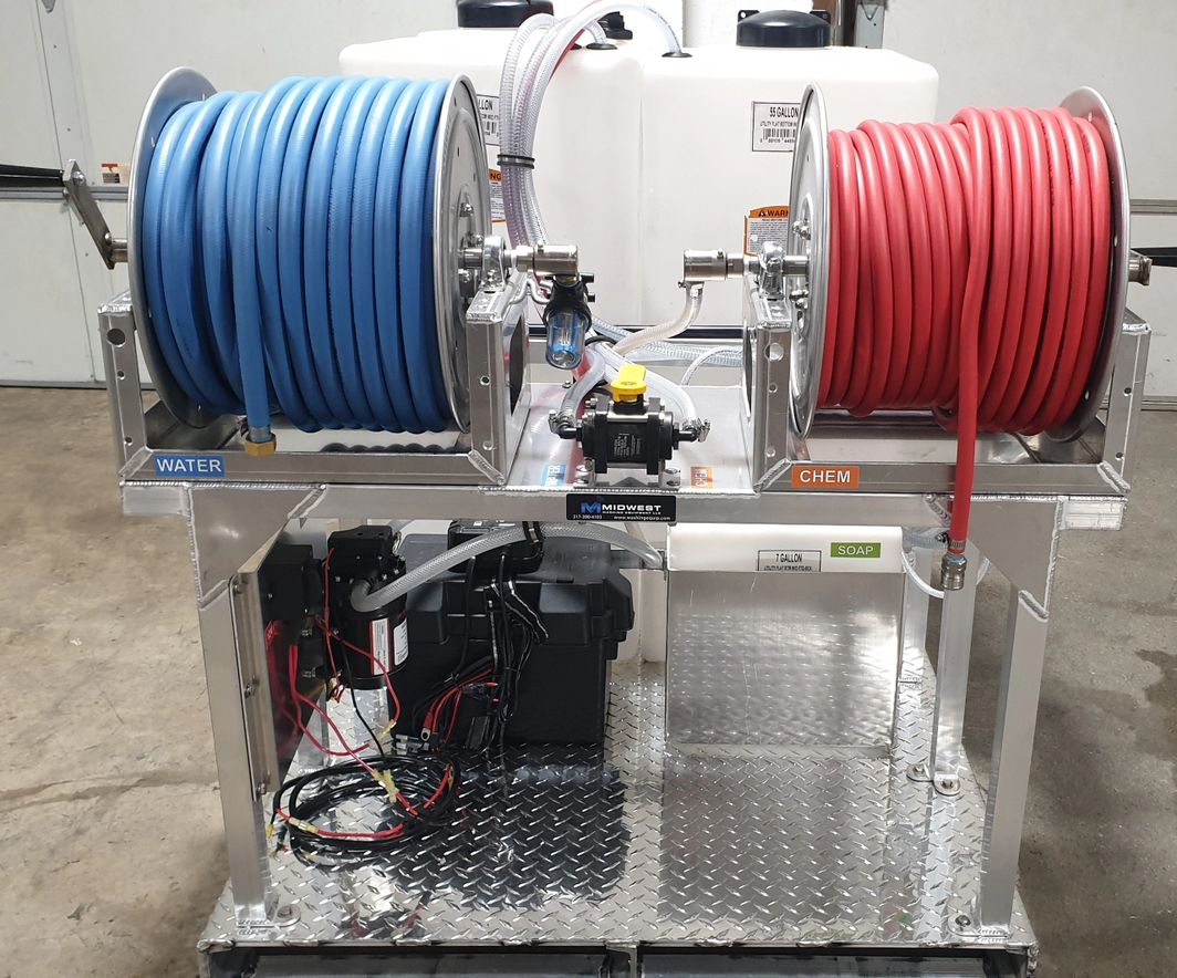 MWE Cyclone Soft Wash Skid System | Gallon Capacity 55 & 100 | Flow Rate 7.0 GPM