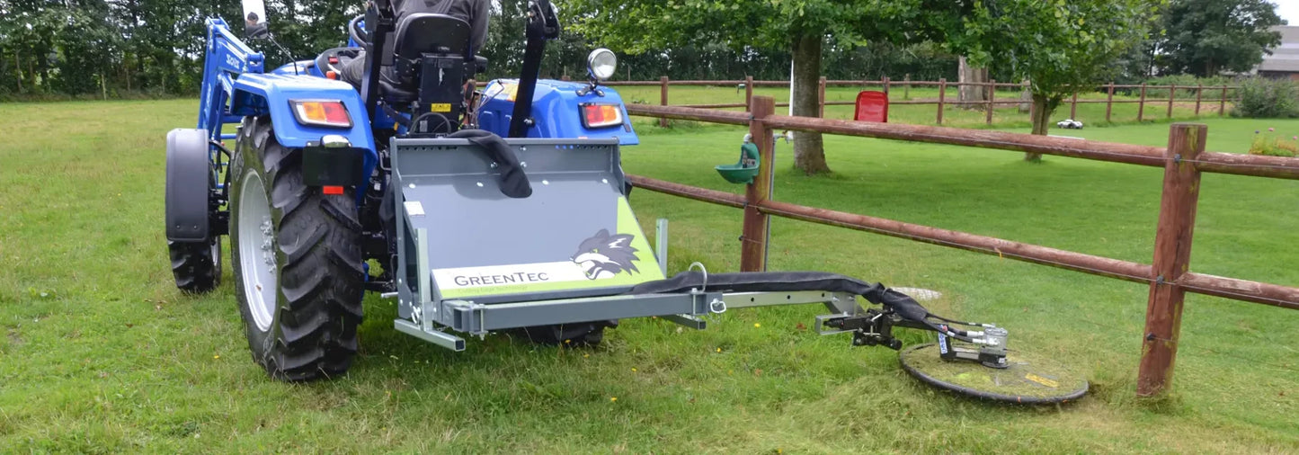 GreenTec Weed Eater Mower 3 Point Hitch | Model Fox 40 | Cutting Width 31.5" Inches | Horsepower 50 HP | For Tractors