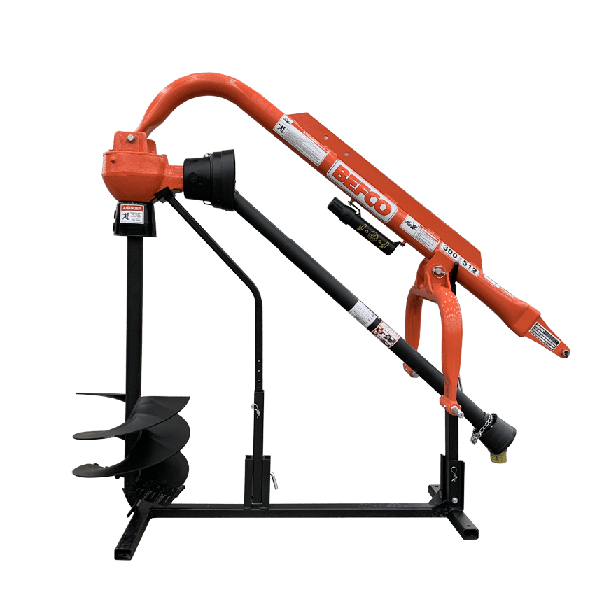Befco | Post Hole Diggers | Model Mole Series | 6″ To 30″ Augers Sizes | Heavy-Duty Gearbox | Horsepower 15 To 90 HP | 540 RPM | For Tractors