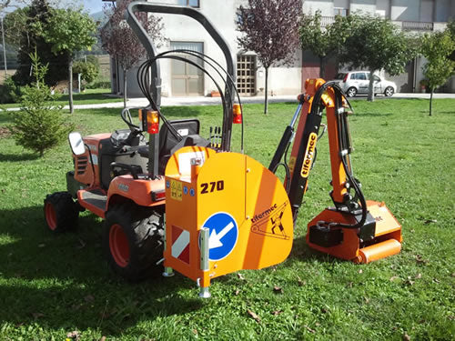 Tifermec Boom Mower With Cutting Flail Head | Models 500P/450L/380G/300F/270F | 8' 8" to 16' 3" Reach | For Tractor
