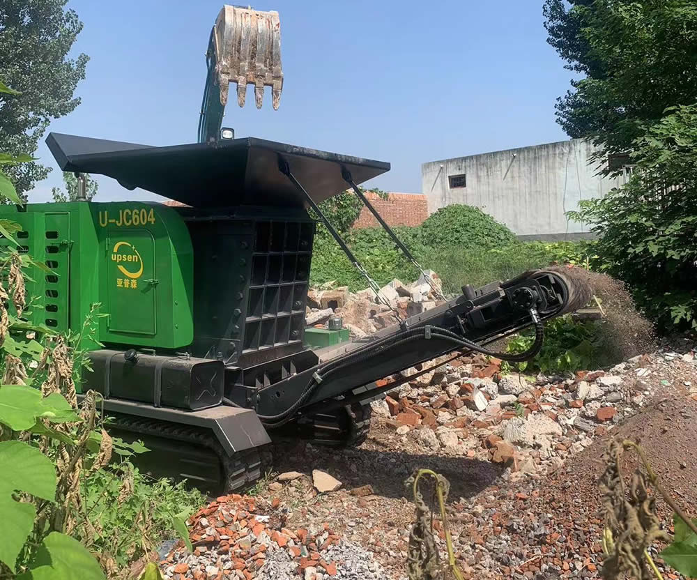 Upsen Portable Track Mobile Jaw Crusher | Model U-JC604 | Hopper Size 1650 × 1300 mm | Yanmar Engine 55 HP