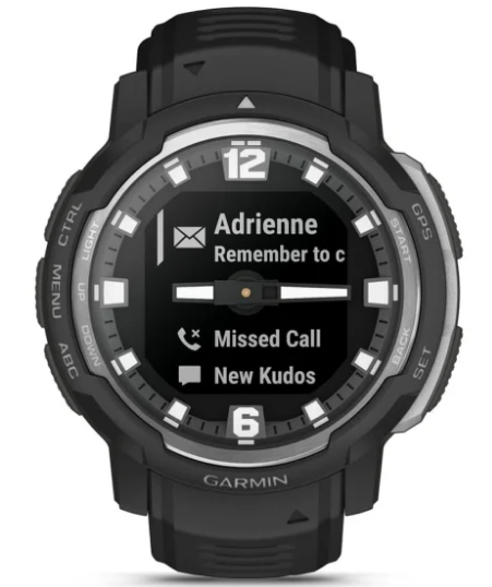 Garmin Instinct® Crossover - Standard Edition Rugged Hybrid Smartwatch