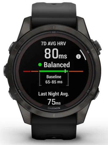 Garmin fēnix® 7S Pro – Sapphire Solar Edition | Case Size 42 MM | Battery Life 11/14 Days with Solar | Memory 32 GB