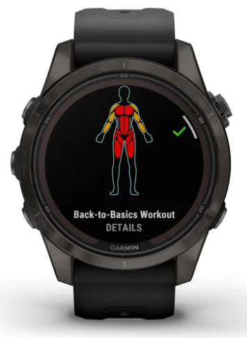 Garmin fēnix® 7S Pro – Sapphire Solar Edition | Case Size 42 MM | Battery Life 11/14 Days with Solar | Memory 32 GB