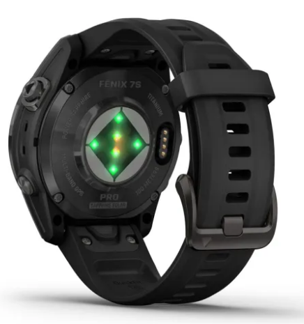Garmin fēnix® 7S Pro – Sapphire Solar Edition | Case Size 42 MM | Battery Life 11/14 Days with Solar | Memory 32 GB