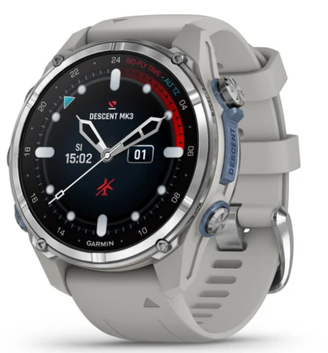 Garmin Dive Computer Smartwatch | Model Descent™ Mk3 | Case Size 43mm | AMOLED Display | 200m Dive Rating | Dive Mode Battery Up-To 30hr