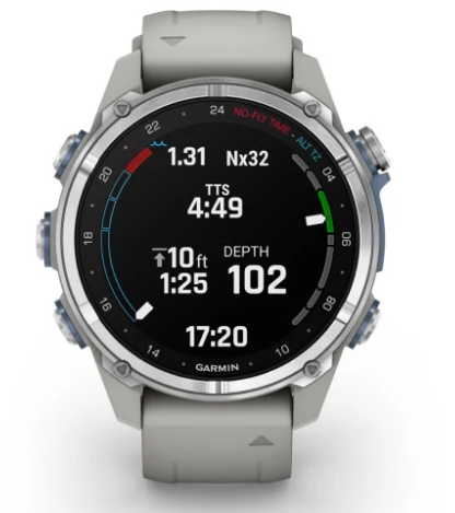 Garmin Dive Computer Smartwatch | Model Descent™ Mk3i | Case Size 43mm | AMOLED Display | 200m Dive Rating | Dive Mode Battery Up-To 30hr