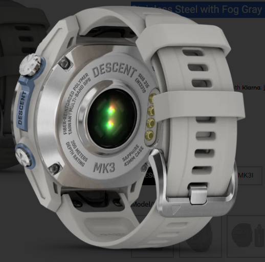 Garmin Dive Computer Smartwatch | Model Descent™ Mk3i | Case Size 43mm | AMOLED Display | 200m Dive Rating | Dive Mode Battery Up-To 30hr