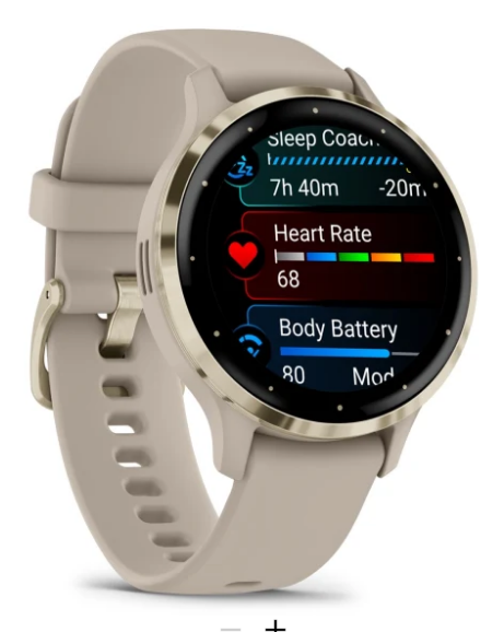 Garmin Venu 3S Advanced Fitness And Health Tracker Smart Watch - Ivory Case