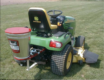 Herd Electric Broadcast Spreader / Seeder | Model GT-77ATV | Spread Width 28' | Capacity 77 lbs | 12V Electric Motor | for ATV & UTV