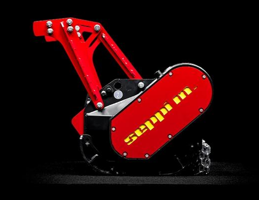 Seppi | Forestry Mulcher + Flail Mower | Knives & Carbides RC Remote Control Carrier | Model MAX50/CL125RC | Working Width 49" To 61" Inches | Hydraulic Flow 26 GPM | For Skid Steers