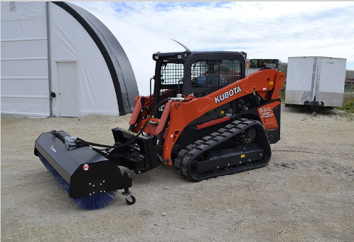 Martatch | Hydraulic Angle Broom | Model MRS24 Series | Width 60", 72", & 84" | Rotary Sweeper | 24" Drum Diameter | Hydraulic Flow 12 To 22 GPM | For Skid Steer