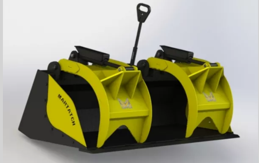 Martatch | Grapple Solid/Flat Bottom | Model MBG Series | Width 66" to 84" | Hydraulic Flow 17 To 24 GPM | For Skid Steers
