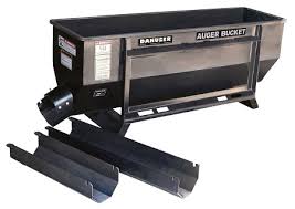 Danuser Auger Bucket W/HD Motor Discharge | Width 21.5" inches | Hydraulic Flow 12 GPM | For Skid Steers