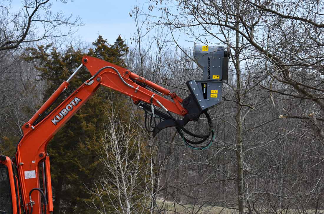 Baumalight Tree Saw | Model DXA530 & DXH752 | Blade Diameter 30" & 52" | Machine Size 4 To 22 Tons | For Excavators