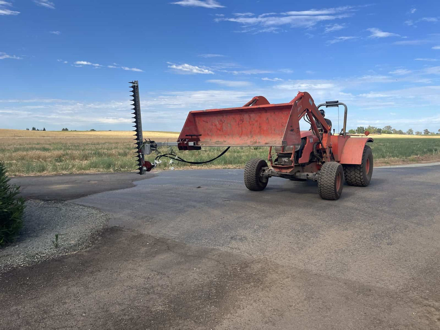 Agrishield Pro-Cut Hydraulically Driven Sickle Bar | Quick Attach Mount | Bar Length 42", 54" & 66" | Hydraulic Flow 5-16+ GPM | For Skid Steers, Tractors, Loaders & Excavators
