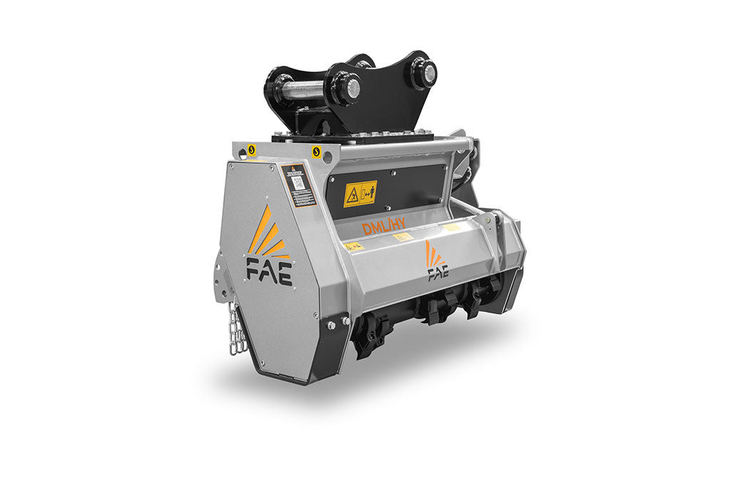 FAE | DML/HY & DML/HY/VT Forestry Mulcher | Model 75 To 125 | Width 31″ To 49″ | Shreds Up to 4.7" Inches Diameter | Machine Size 5 To 13 Ton | For Excavators