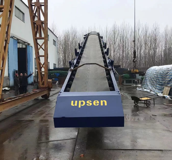 UPSEN Crawler Mobile Stacker Conveyor | Model U-TD65 | Capacity 100–300 t/h | Belt Width 1000 mm