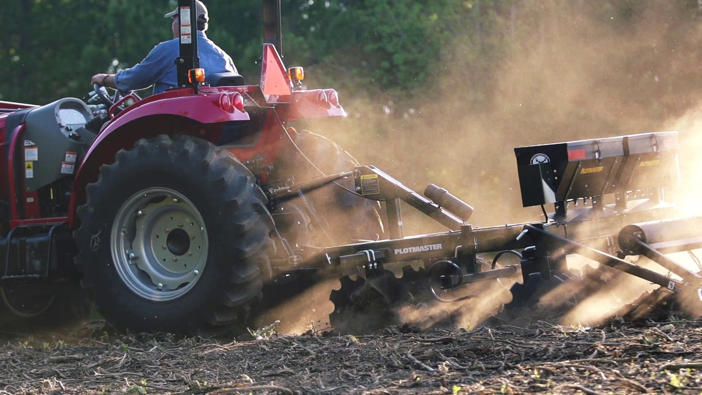 PLOTMASTER 6' Hunter 600 | Cultipacker, Seeder, Disk | Food Plot Planter | 3pt Hitch For Tractor