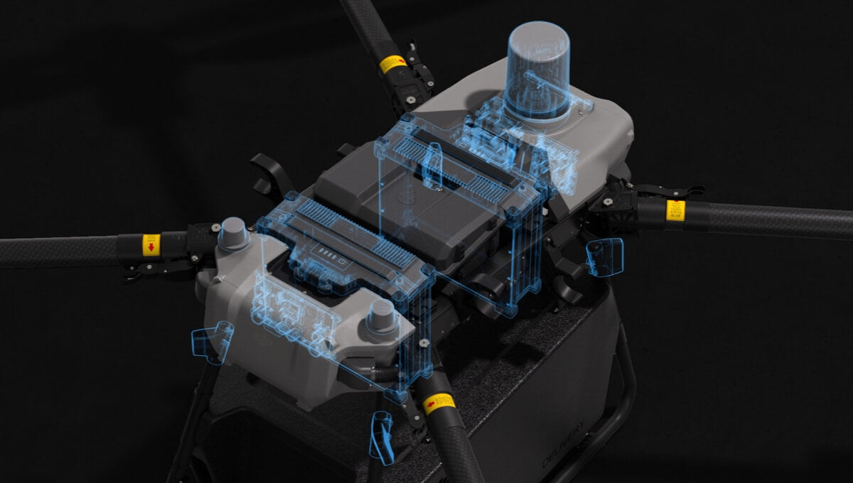 DJI FlyCart 30 Drone Kit | 65-85 lbs Payload | 12-Mile Video Transmissaion | 17-Mile Range | IP55 Weatherproof