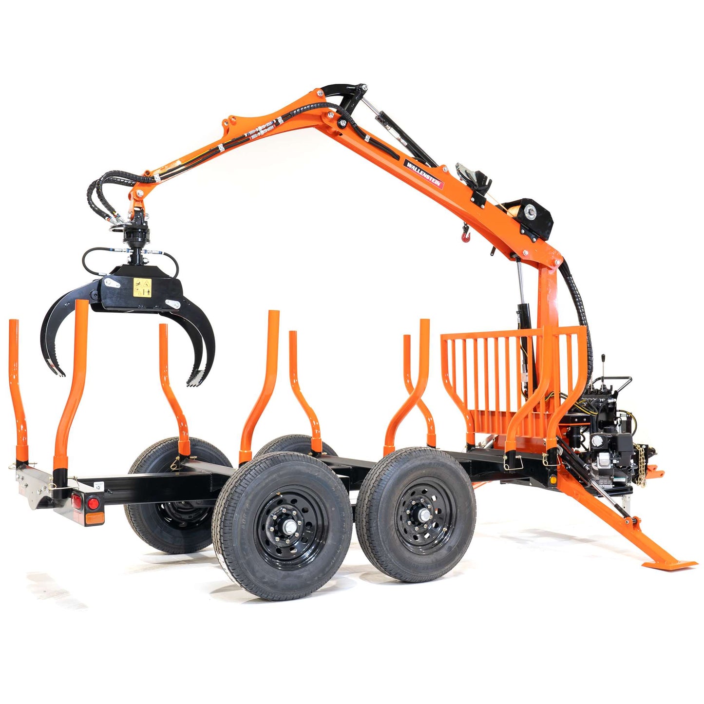 Wallenstein | Log Loader | Models LXT-95 & LXT-115 | Bed Length 96" To 132" | Horsepower 6.5 To 10 HP | For Tractors