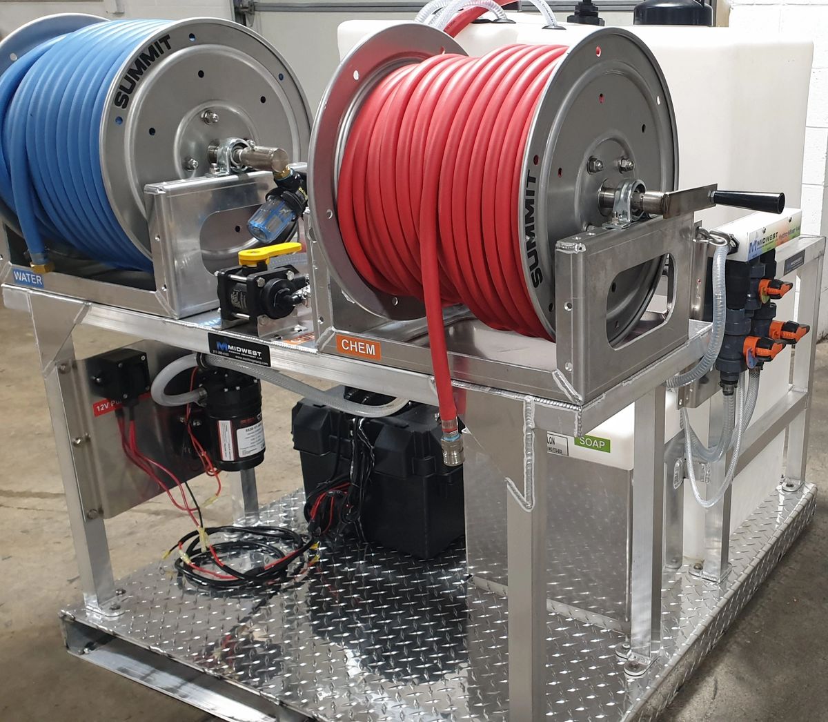 MWE Cyclone Soft Wash Skid System | Gallon Capacity 55 & 100 | Flow Rate 7.0 GPM