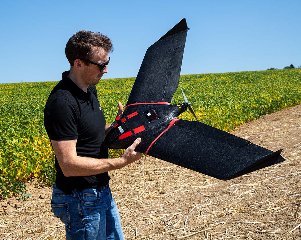 AgEagle eBee Ag Drone | Flight Time 45-55 Minutes | Coverage Area 395 Acres