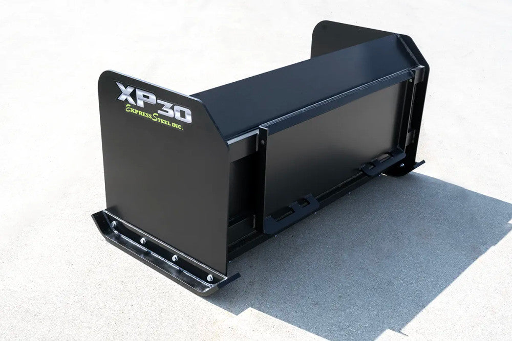 Express Steel | Snow Pusher | Model 5′ XP30 | SKU ES93005 | Width 60" | Hydraulic Flow 0 To 25 GPM | Horsepower 25+ HP | For Mini & Full Size Skid Steers, Tractors & Loaders
