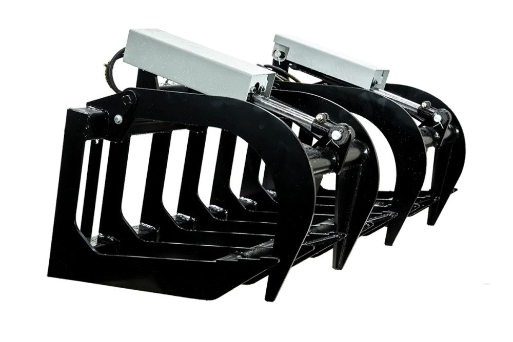 Express Steel Two-Cylinder Brush Grapple | Model ES20010 | 60" Width | Hydraulic Flow 15–20 GPM | For Skid Steers
