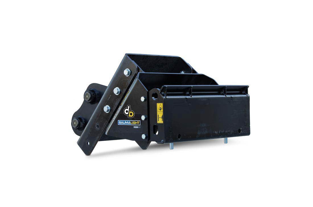 Baumalight Cheater Adaptor | Model XQS2M | Standard Width | Universal Mini SS | Machine Size Up to 9 Ton | For Mini Excavators