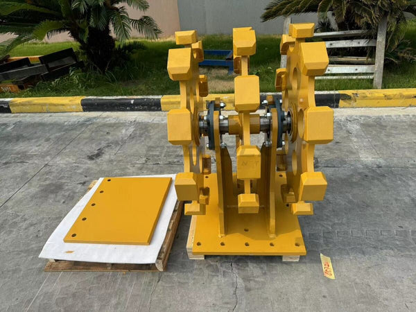 Bedrock Attachments Compaction Wheel | Model ECW1X3 | 3 Wheels | A, 315, B Linkage | Width 24" | For Excavator