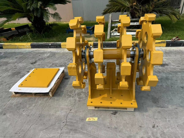 Bedrock Attachments Compaction Wheel | Model ECW1X4 | 4 Wheels | A, 315, B Linkage | Width 36" | For Excavator