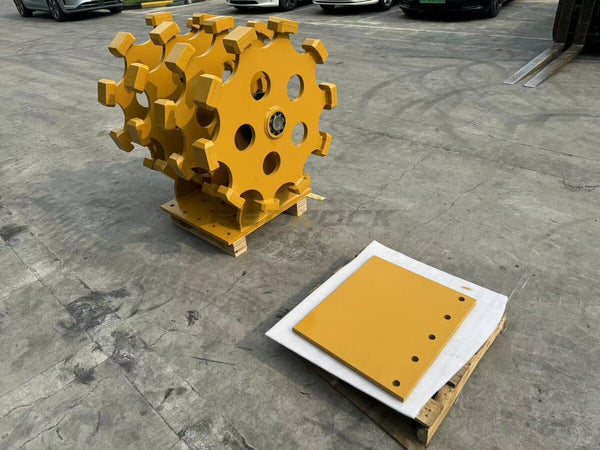 Bedrock Attachments Compaction Wheel | Model ECW1X4 | 4 Wheels | A, 315, B Linkage | Width 36" | For Excavator