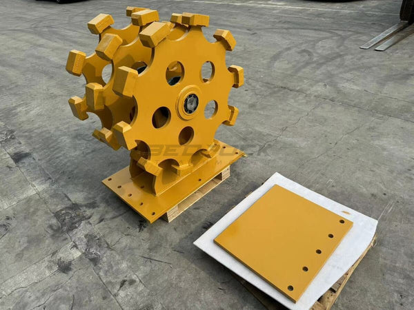 Bedrock Attachments Compaction Wheel | Model ECW2X3 | 3 Wheels | CB & DB Linkage | Width 24" | For Excavator