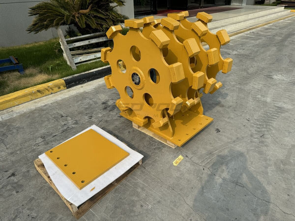Bedrock Attachments Compaction Wheel Group | Model ECW2X4 | 4 Wheels | CB & DB Linkage | Width 36" | For Excavator