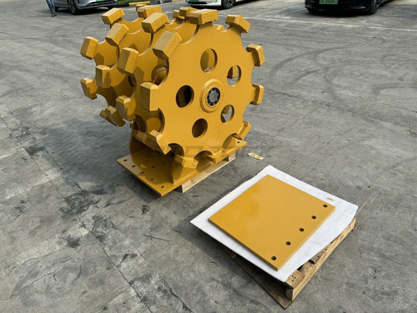 Bedrock Attachments Compaction Wheel Group | Model ECW2X4 | 4 Wheels | CB & DB Linkage | Width 36" | For Excavator