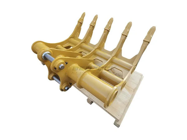 Bedrock Attachments Rake | Model EK-313 | Width 65" | Pin Size 65mm | Weight 830kg | For Excavator