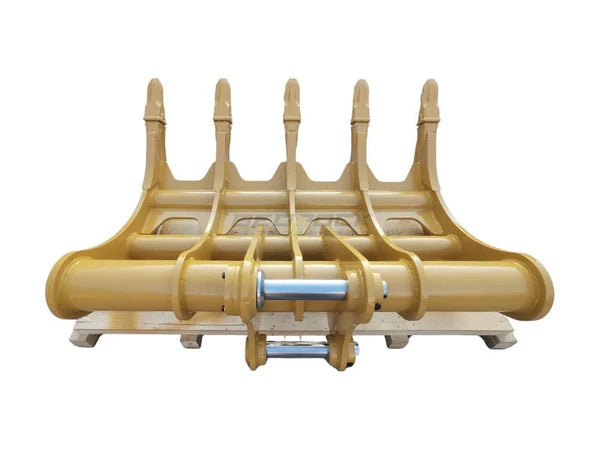 Bedrock Attachments Rake | Model EK-313 | Width 65" | Pin Size 65mm | Weight 830kg | For Excavator