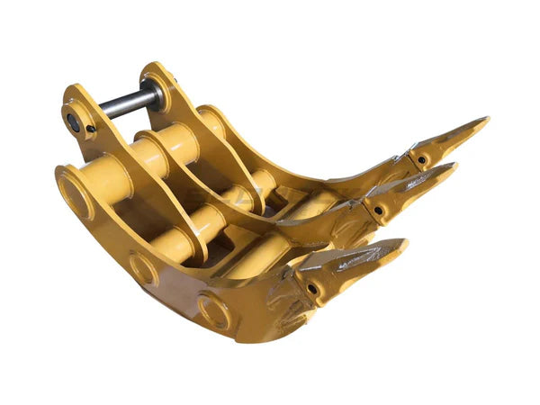 Bedrock Attachments Rake | Model EK-B36 | Width 36" | Pin Size 80mm | Weight 620kg | For Excavator