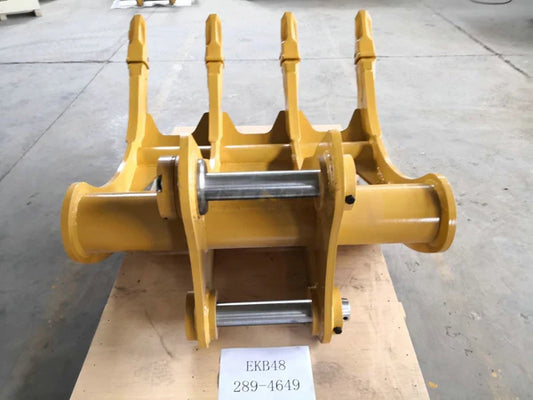 Bedrock Attachments Rake | Model EK-B48 | Width 41" | Pin Size 80mm | Weight 730kg | For Excavator