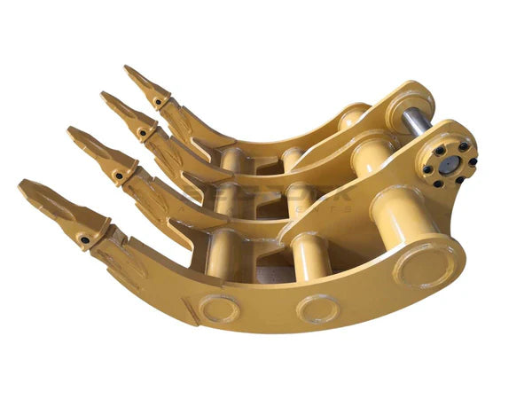 Bedrock Attachments Rake | Model EK-CB48 | Width 44in | Pin Size 90mm | Weight 830kg | CB Linkage | For Excavator