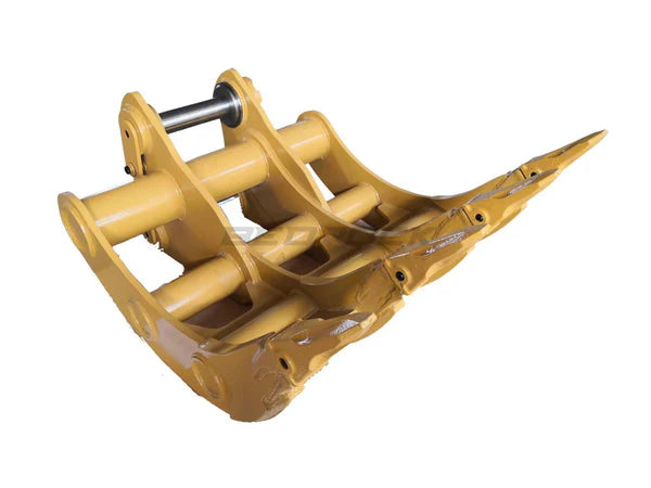 Bedrock Attachments Rake | Model EK-CB48 | Width 44in | Pin Size 90mm | Weight 830kg | CB Linkage | For Excavator