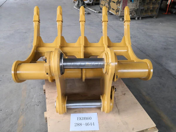 Bedrock Attachments Rake | Model EK-DB60 | Width 42in | DB Linkage | Weight 1090kg | For Excavator