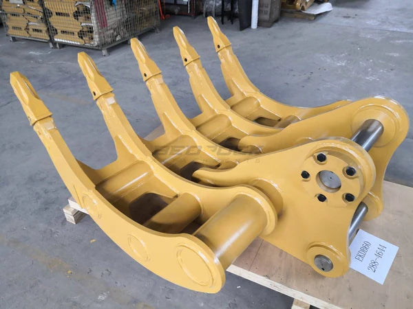 Bedrock Attachments Rake | Model EK-DB60 | Width 42in | DB Linkage | Weight 1090kg | For Excavator