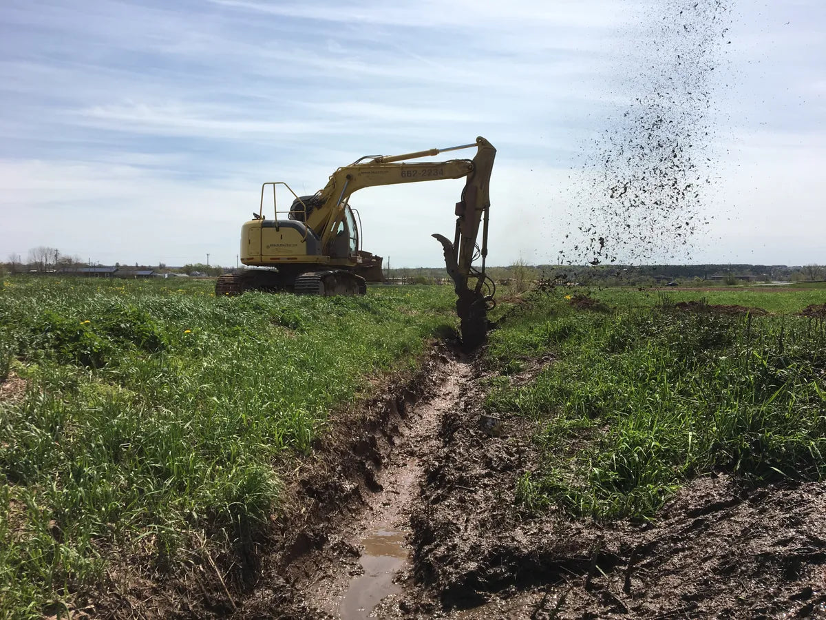 Ditch Doctor Excavator Ditch Trencher | DD22HD | 35-45 GPM | Weights 2260 lbs | For Excavator