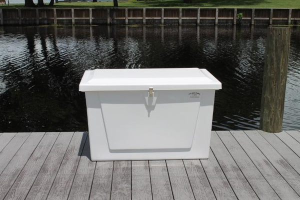 RIO MARINE CUSTOMS | Dock Box | Model CM03-S | 44" W x 27" H x 26" D | Heavy Duty Fiberglass