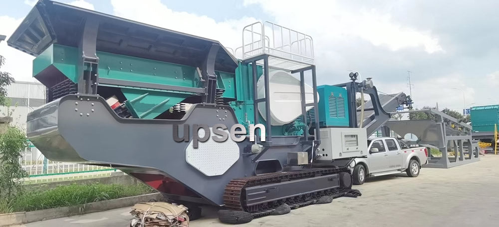 Upsen UJC-106 Portable Mobile Jaw Crusher | Hopper Capacity 7 Cubic Meter | Diesel Engine 250 kW